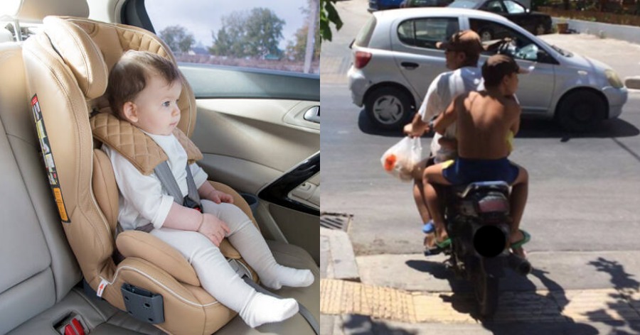 Κ.Ο.Κ: Τέλος τα παιδιά σε μηχανάκι κάτω των 16 ετών, υποχρεωτικό κάθισμα έως τα 12 στο αυτοκίνητο