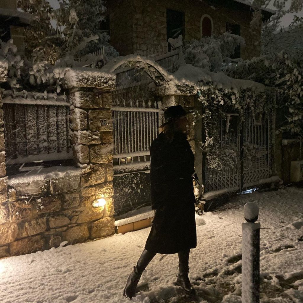 Η βόλτα στα χιόνια της Τατιάνας Στεφανίδου.