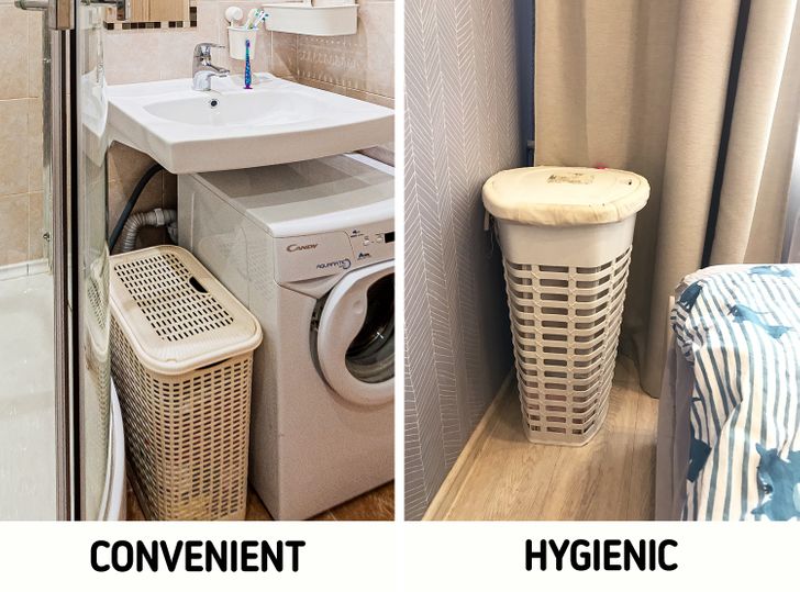 Μπάνιο καλάθι απλύτων