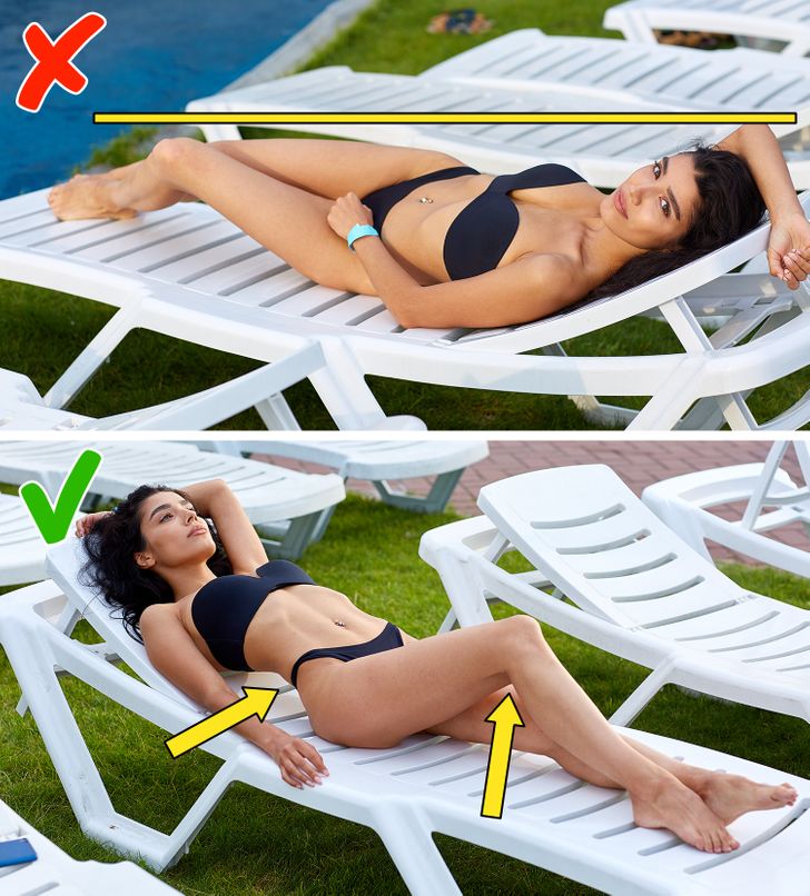 Πόζες στη ξαπλώστρα