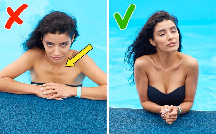 Πόζες στην πισίνα