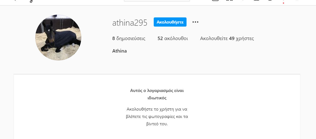 Αθηνά Ωνάση λογαριασμός στο instagram