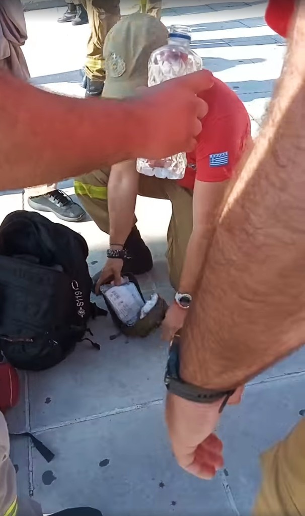 Εποχικός πυροσβέστης τραυματισμός