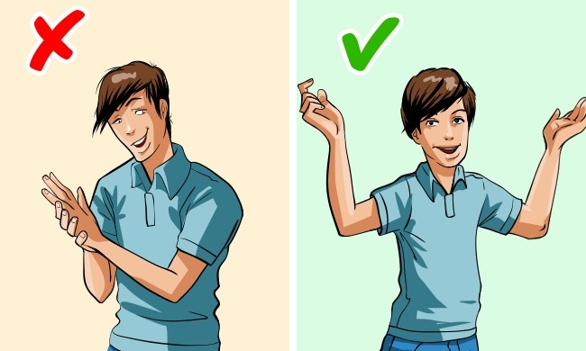 Γλώσσα του σώματος κινήσεις 