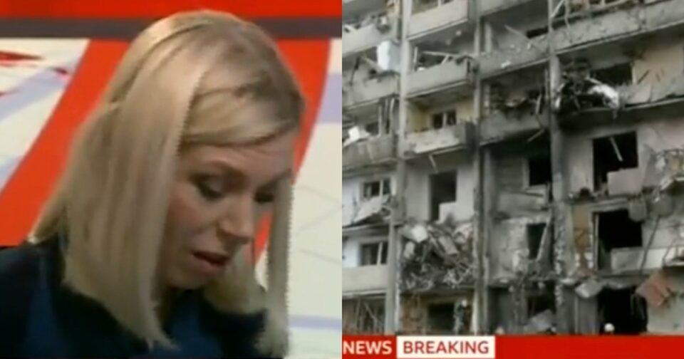 «Δεν μπορώ να το πιστέψω»: Λύγισε στον αέρα Ουκρανή δημοσιογράφος, έμαθε ότι το σπίτι της βομβαρδίστηκε