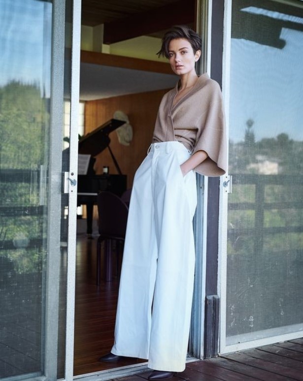 λευκό παντελόνι