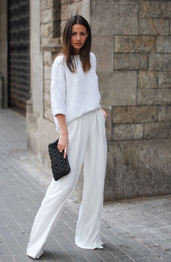 λευκό παντελόνι