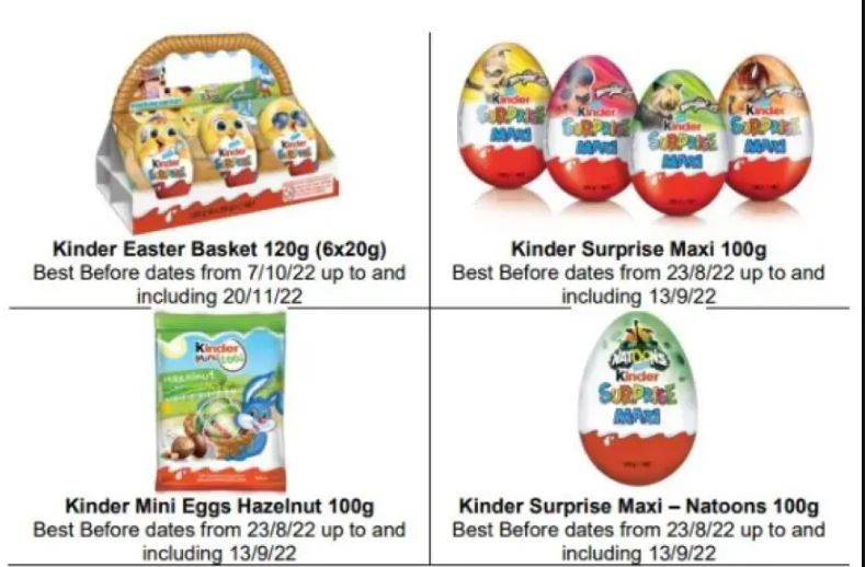 Ανακαλούνται προϊόντα της Kinder