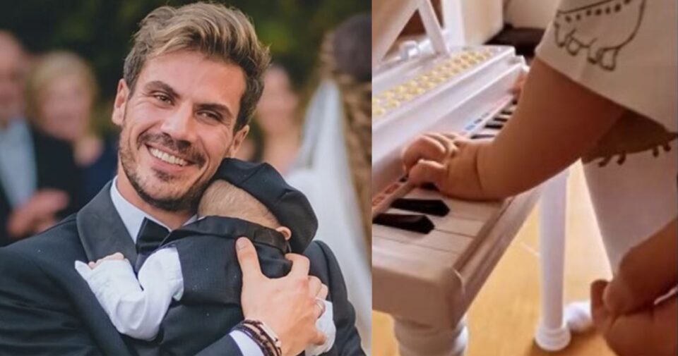 Χαζομπαμπάς ο Άκης Πετρετζίκης: Το βίντεο με τον ενός έτους γιο του να παίζει πιάνο που «έριξε» το Instagram