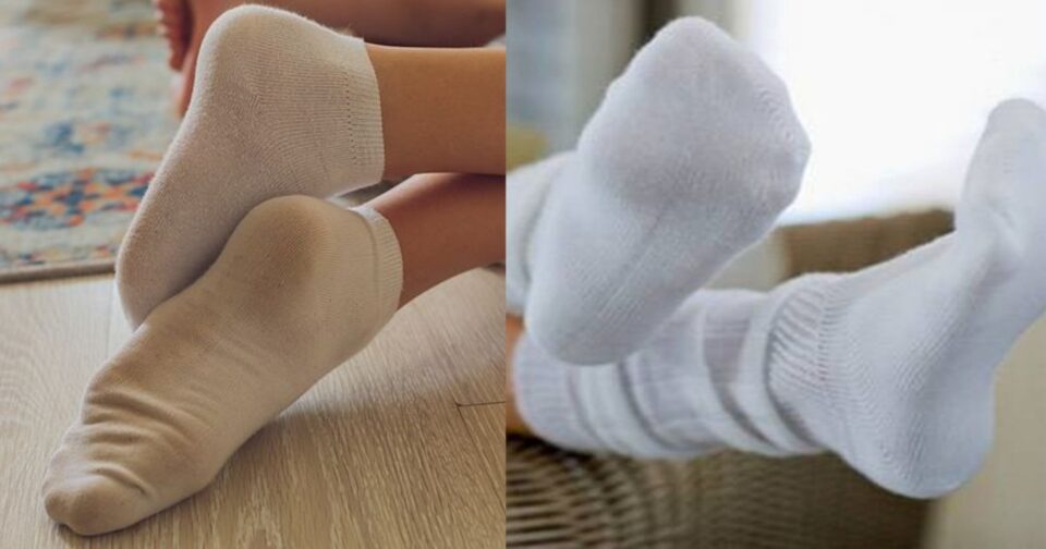 Καθαρίζονται τέλεια και μοιάζουν σαν καινούργιες: Ο εύκολος και φυσικός τρόπος για αστραφτερές λευκές κάλτσες
