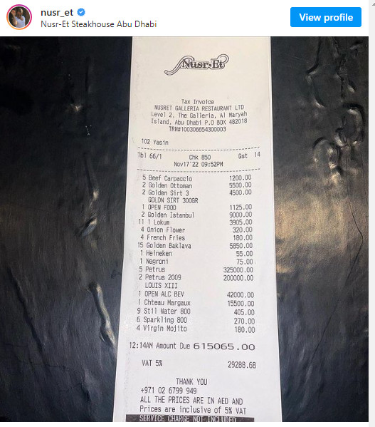 Salt Bae απόδειξη 