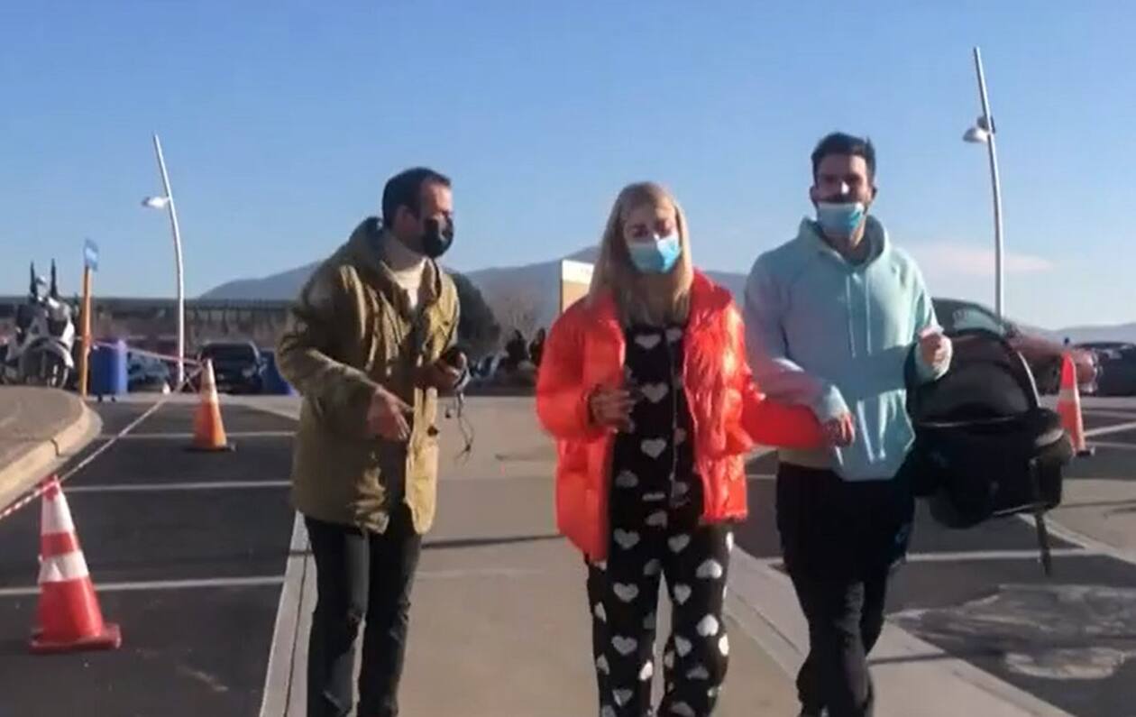 Ιωάννα Τούνη και Δημήτρης Αλεξάνδρου εξιτήριο 